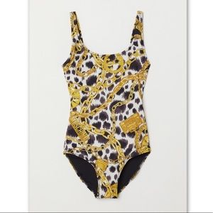 H&MOSCHINO patterned swim Suit Size 2